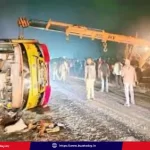 rajahmundry-road-accident-private-bus-overturns