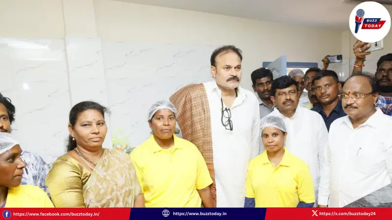 naga-babu-first-official-event-gollaprolu-anna-canteen