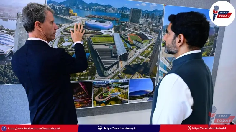 nara-lokesh-meets-populous-to-develop-ap-as-sports-hub