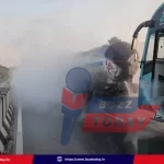 bus-accident-travels-bus-hits-acid-tanker-jadcherla